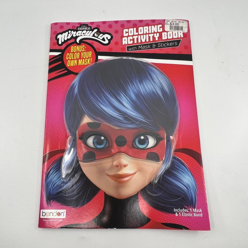 MIRACULOUS - COLORING & ACTIVITY BOOK With Mask and Stickers